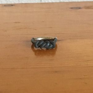 Aerie blue nautical knot ring size 7